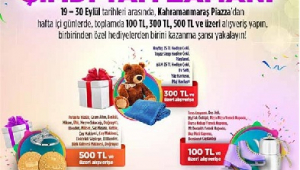 Piazza’dan alışveriş yapanlar ekstra kazançlı çıkıyor..