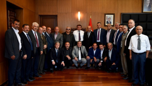 MUHTARLARDAN BAŞKAN ERKOÇ’A ZİYARET..
