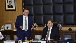 BAKAN EROĞLU’NDAN BÜYÜKŞEHİR’E ZİYARET..