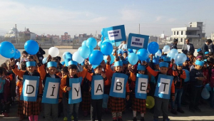 ÖĞRENCİLER DİYABET İÇİN YÜRÜDÜ...