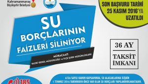 SU BORÇLARINI YAPILANDIRMADA SON HAFTA..