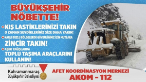 BÜYÜKŞEHİR BELEDİYESİ KIŞ NÖBETİNDE..
