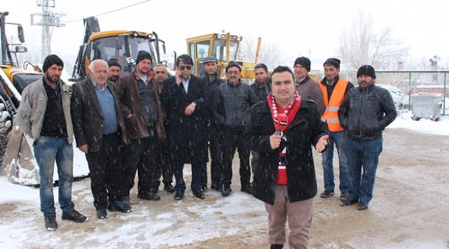 Ekinözü’nde Karla Mücadele Ekibi İş Başında...