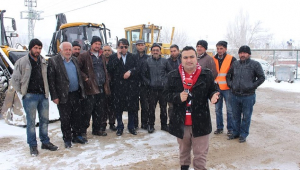 Ekinözü’nde Karla Mücadele Ekibi İş Başında...