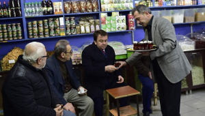 BAŞKAN ERKOÇ SUK-İ MARAŞ ÇARŞISINDA...