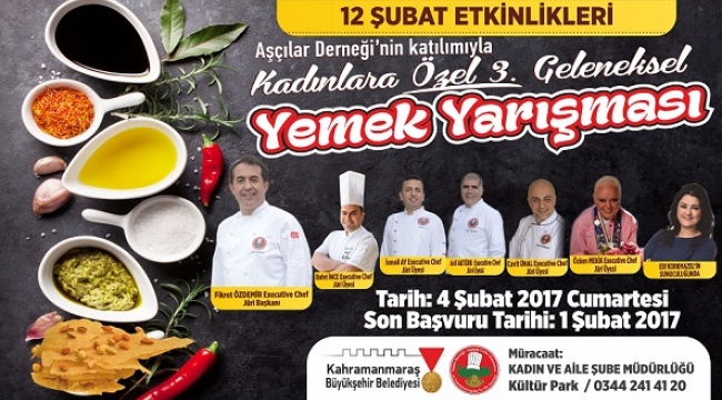 BÜYÜKŞEHİR’DEN 3. GELENEKSEL YEMEK YARIŞMASI..