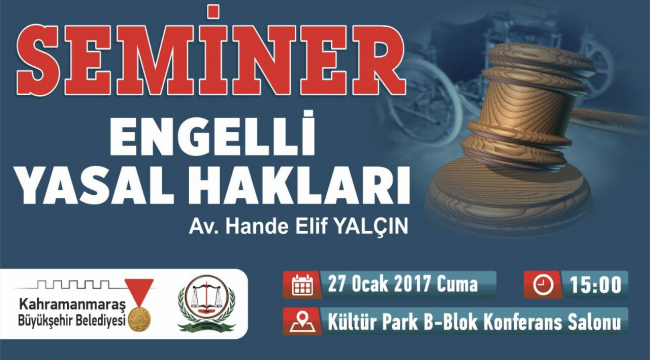 BÜYÜKŞEHİR’DEN ENGELLİ HAKLARI SEMİNERİ..