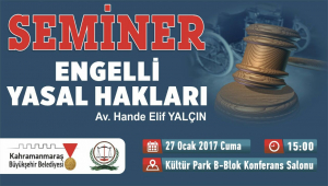 BÜYÜKŞEHİR’DEN ENGELLİ HAKLARI SEMİNERİ..