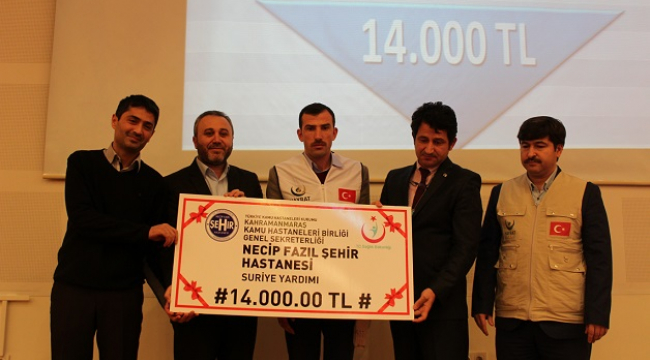 Necip Fazıl Şehir Hastanesi’nden 14 bin TL yardım..
