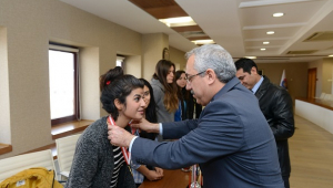 REKTÖR DEVECİ ŞAMPİYONLARI AĞIRLADI...