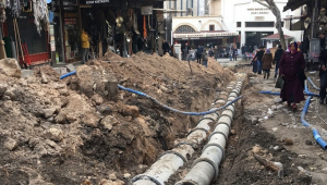 TARİHİ DEMİRCİLER ÇARŞISININ ALTYAPISI YENİLENDİ..