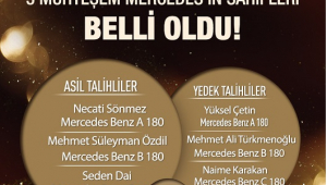 SANKO PARK ÜÇ KİŞİYİ MERCEDES SAHİBİ YAPTI..