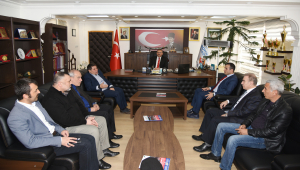 Kahramanmaraş Büyükşehir Gazeteciler Cemiyetinden Başkan Aydın’a Ziyaret..