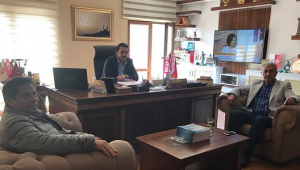 Başkan Deveboynu’ndan Aksu TV’ye ziyaret..