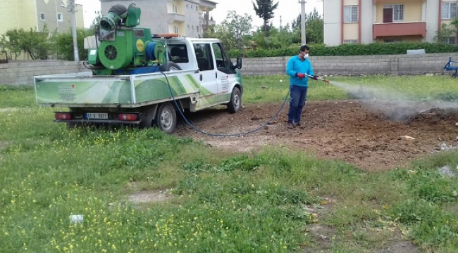 BÜYÜKŞEHİR’DEN BÜTÜN İLÇELERDE İLAÇLAMA...