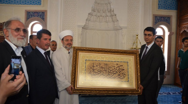 TÜRKOĞLU FATİH SULTAN MEHMET HAN CAMİNİN AÇILIŞINI DİYANET İŞLERİ BAŞKANI AÇTI..