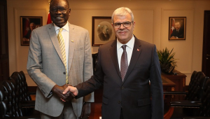VEYSİ KAYNAK'A UGANDA'DAN MİSAFİR GELDİ...