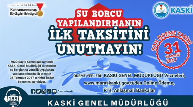 YAPILANDIRMAYI UNUTMAYINIZ….