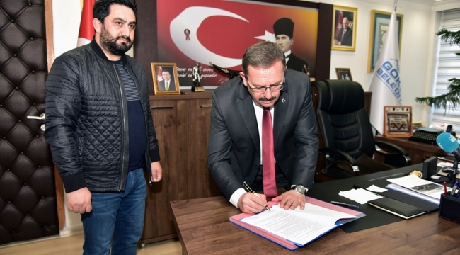 GÖKSUN BELEDİYESİ HİZMET BİNASI’NIN TEMELİNİ ATIYOR