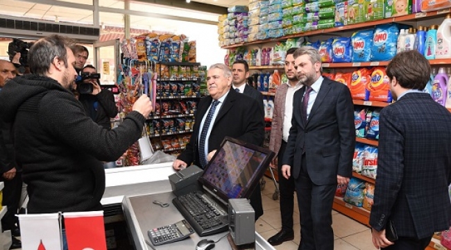 BAŞKAN MAHÇİÇEK'TEN ESNAFA YENİ YIL ZİYARETİ...