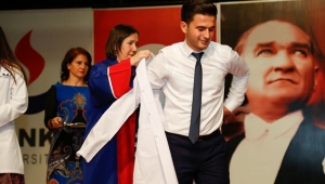SANKO TIP ÖĞRENCİLERİ BEYAZ ÖNLÜK GİYDİ...
