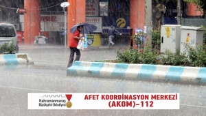 AKOM’DAN YAĞIŞ UYARISI..