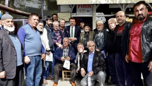 BAŞKANLAR ESNAF GEZİLERİNE DEVAM EDİYOR