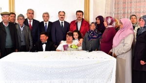 BÜYÜKŞEHİR’DEN ENGELLİ ÇİFTE DÜĞÜN