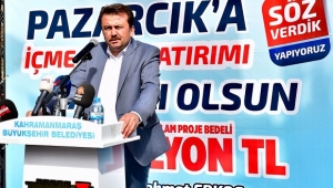 PAZARCIK’A İÇMESUYU YATIRIMI..