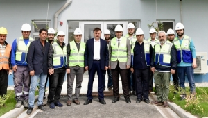 BAŞKAN ERKOÇ ARITMA TESİSİNİ İNCELEDİ