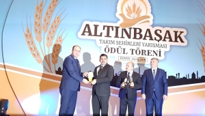 BİR ÖDÜLÜ DE TARIMDAN ALDIK..
