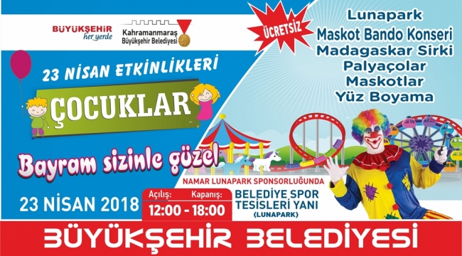 BÜYÜKŞEHİR’DEN ÇOCUKLARA ÖZEL 23 NİSAN