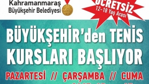 BÜYÜKŞEHİR’DEN TENİS KURSLARI..