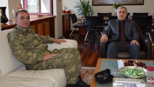 GARNİZON KOMUTANINDAN, REKTÖR CAN’A ZİYARET