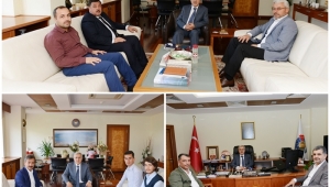 REKTÖR PROF. DR. NİYAZİ CAN’A ZİYARETLER DEVAM EDİYOR