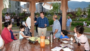 BAŞKAN ERKOÇ ALİYA İZZETBEGOVİÇ MİLLET BAHÇESİNDE