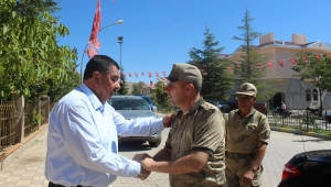 İL JANDARMA KOMUTANI’NDAN BAŞKAN ÇELEĞEN’E VEDA ZİYARETİ..