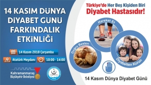 DÜNYA DİYABET ETKİNLİĞİ DÜZENLENECEK