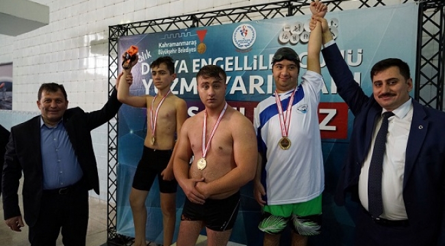 ENGELLİLER YÜZME ŞAMPİYONASI YAPILDI..