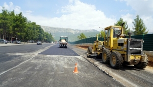 Bağlantı Yollarına Sıcak Asfalt...