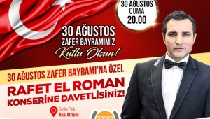 RAFET EL ROMAN GAZİANTEPLİLERE BAYRAM COŞKUSU YAŞATACAK..