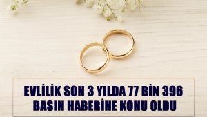 Evlilik Son 3 Yılda 77 Bin 396 Basın Haberine Konu Oldu