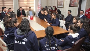 ELAZIĞLI BASKETCİLER ALİ İHSAN KABAKCI’NIN MİSAFİRİ OLDU ..