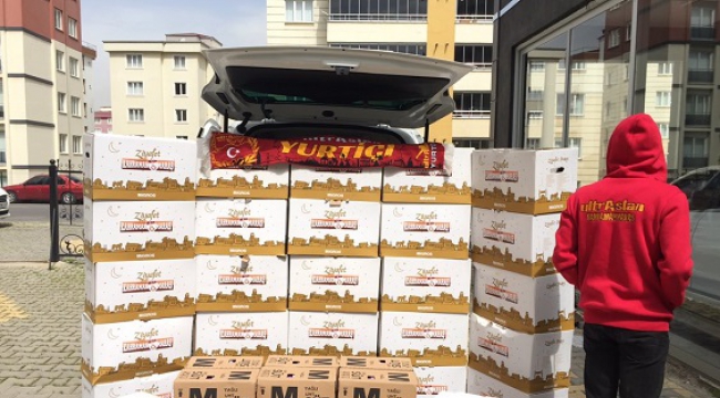 ultrAslan Kahramanmaraş’ta Yardım Kolisi Dağıtımı ..