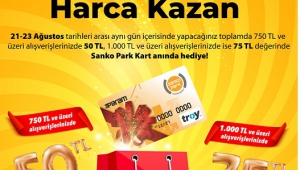 SANKO PARK’TA HARCAMALARINIZ PARAYA DÖNÜŞÜYOR..