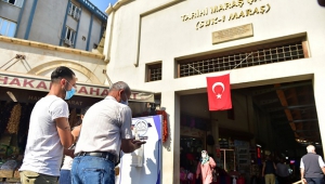 TARİHİ ÇARŞILAR DEZENFEKTE EDİLDİ..