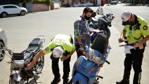 Motosikletlere sıkı denetim..