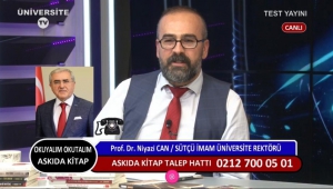 Rektör Prof. Dr. Niyazi Can, Üniversite TV Yayınına Katılarak KSÜ’yü Anlattı