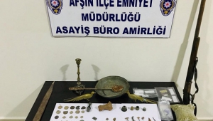 Afşin’de uyuşturucu ve tarihi eser operasyonu ..