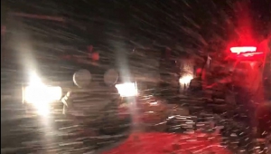 Kahramanmaraş-Kayseri yolu büyük araçların geçişine kapatıldı..